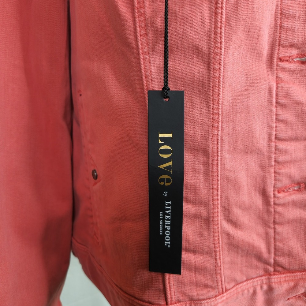Liverpool Los Angeles Coral Denim Jacket XXL NWT Stitch Fix - Picture 3 of 10